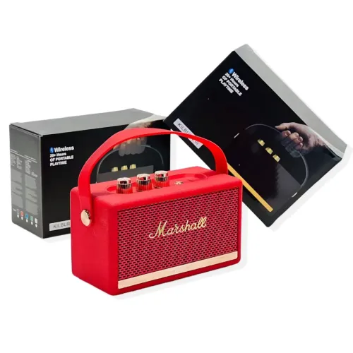 Портативная колонка MARSHALL l Killburn W4 – 5 Вт, Bluetooth 5.1, FM-радио, TWS, до 5 часов работы Красный - фото 2