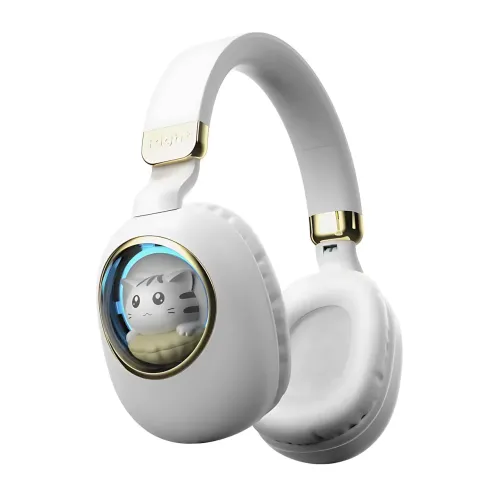 Детские беспроводные наушники ST862 A.B.C.D с Led-подсветкой, наушники TOY IN A CAPSULE Черный - фото 2