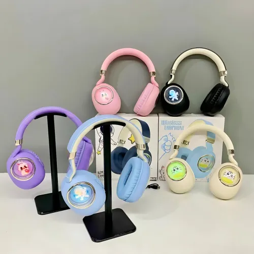Детские беспроводные наушники ST862 A.B.C.D с Led-подсветкой, наушники TOY IN A CAPSULE Голубой - фото 7