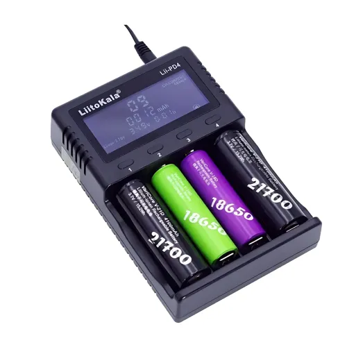 Интеллектуальное зарядное устройство LiitoKala Lii-PD4 на 4 слота, с LCD дисплеем, универсальная совместимость - фото 3