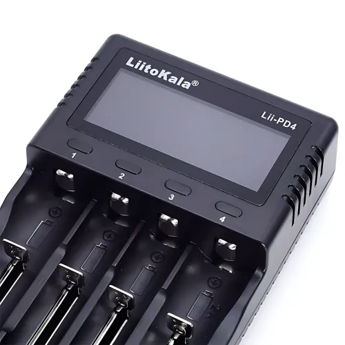 Интеллектуальное зарядное устройство LiitoKala Lii-PD4 на 4 слота, с LCD дисплеем, универсальная совместимость - фото 5