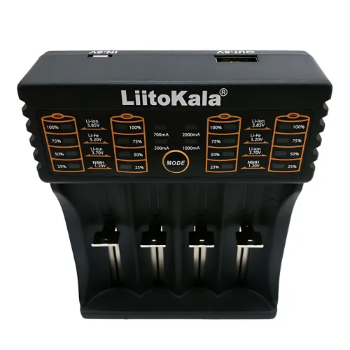 Зарядное устройство LiitoKala Lii-402 для 4-х 18650 с функцией Power Bank, 4 канала, быстрая зарядка 2А - фото 5
