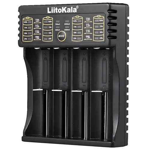 Зарядное устройство LiitoKala Lii-402 для 4-х 18650 с функцией Power Bank, 4 канала, быстрая зарядка 2А - фото 3
