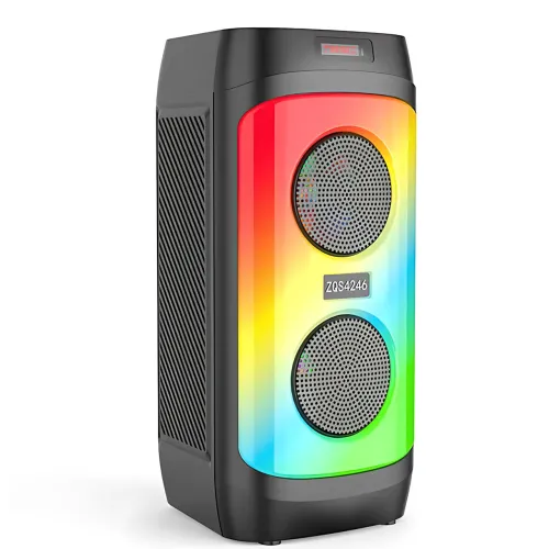 Портативна Bluetooth-колонка ZQS4246, стереозвук 30 Вт, LED-підсвітка, мікрофон, FM-радіо, еквалайзер - фото 3