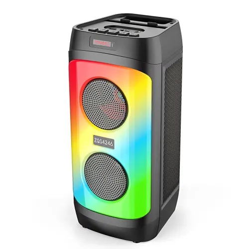 Портативна Bluetooth-колонка ZQS4246, стереозвук 30 Вт, LED-підсвітка, мікрофон, FM-радіо, еквалайзер - фото 4