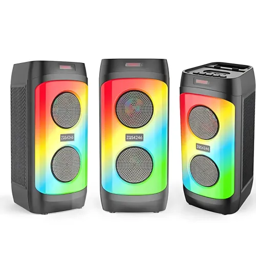 Портативна Bluetooth-колонка ZQS4246, стереозвук 30 Вт, LED-підсвітка, мікрофон, FM-радіо, еквалайзер - фото 7