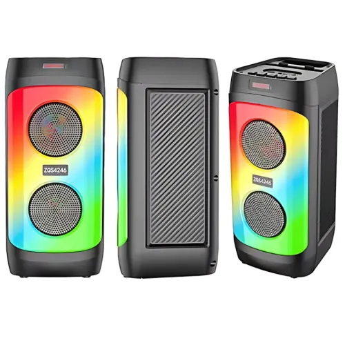 Портативна Bluetooth-колонка ZQS4246, стереозвук 30 Вт, LED-підсвітка, мікрофон, FM-радіо, еквалайзер - фото 6
