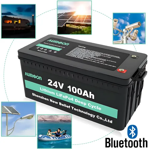Аккумулятор ENERSUN LiFePO4 25,6В 100Ач 2,56кВт с Bluetooth і BMS для ДБЖ AUMOON