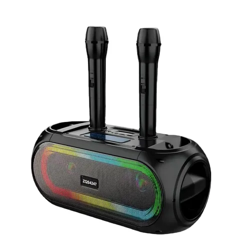 Портативная акустическая Bluetooth колонка ZQS4247 с радиомикрофонами и TWS - фото 5