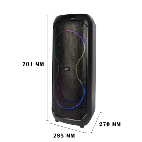 Портативная колонка SING-E ZQS8255 с караоке, Bluetooth, 40 Вт, 12'' динамик, RGB-подсветка, FM-радио - фото 8