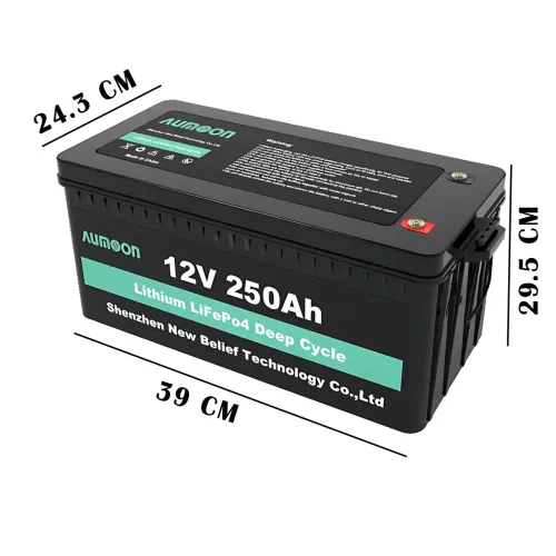 Аккумуляторная батарея AUMOON LiFePO4 12.8 В 250 Ач 3.20 кВт с Bluetooth и BMS для ИБП и солнечных систем - фото 10