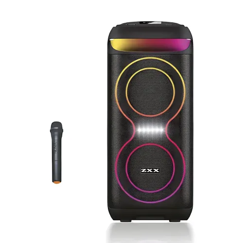 Музична колонка  ZXX-5505, переносний караоке динамік 6,5, 40 Вт, USB/TF/FM/BT/MIC/AUX, 60х27х30см - фото 2