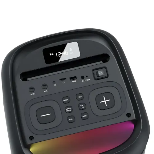Музична колонка  ZXX-5505, переносний караоке динамік 6,5, 40 Вт, USB/TF/FM/BT/MIC/AUX, 60х27х30см - фото 4