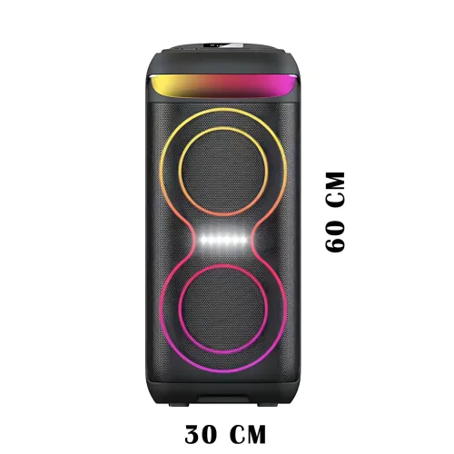 Музична колонка  ZXX-5505, переносний караоке динамік 6,5, 40 Вт, USB/TF/FM/BT/MIC/AUX, 60х27х30см - фото 7