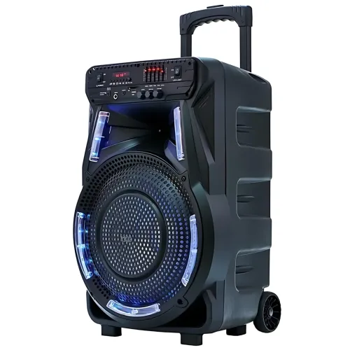 Портативная музыкальная колонка ZXX-7373, динамик 12'' 400 Вт, USB/SD/FM/BT/MIC/ДК, 53х35х28см - фото 8