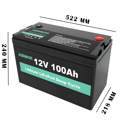 Литий-железо-фосфатный аккумулятор ENERSUN LiFePO4 12.8В 100Ач с BMS и Bluetooth, 1.28 кВт, для ИБП AUMOON - фото 7