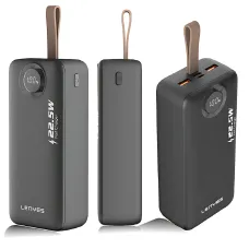 Power bank LENYES PX387D 30000mAh 22.5W с LED дисплеем, поддержкой быстрой зарядки