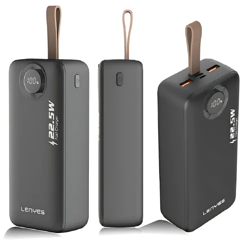 Power bank LENYES PX387D 30000mAh 22.5W с LED дисплеем, поддержкой быстрой зарядки