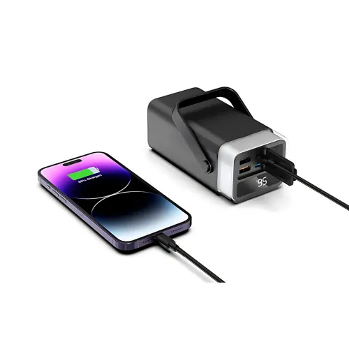 Power Bank LENYES PX492D 40000mAh, 22.5W, 4 порта USB-A и Type-C - фото 4