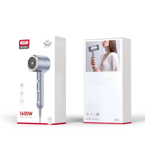 Фен XO CF2 1600W с ионизацией, 3 режимами нагрева, синим светом, защитой от перегрева, длинный шнур 1,6 м - фото 9