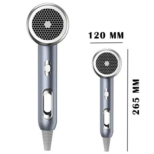 Фен XO CF2 1600W с ионизацией, 3 режимами нагрева, синим светом, защитой от перегрева, длинный шнур 1,6 м - фото 8