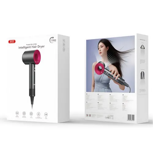 Фен XO CF28 Smart High Speed Hair Dryer 1600W: 3 скорости, 3 температуры, ионизация и холодный воздух - фото 8