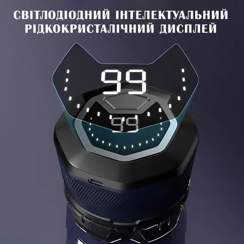 Электробритва аккумуляторная Xo CF21 для сухого и влажного бритья с плавающими головками, водонепроницаемая - фото 4