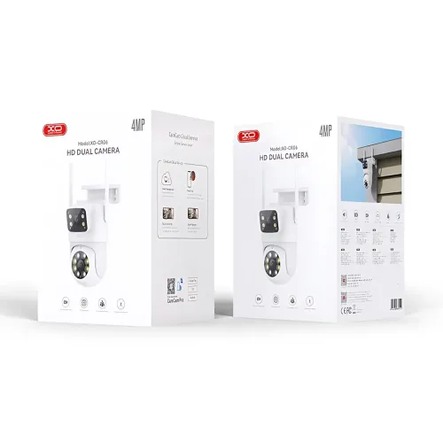 Камера XO CR06 Star 400W Pixel, двоекранная WiFi-камера с Full HD, ночным видением, звуком и ИК-подсветкой - фото 9