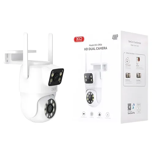 Камера XO CR06 Star 400W Pixel, двоекранная WiFi-камера с Full HD, ночным видением, звуком и ИК-подсветкой - фото 7