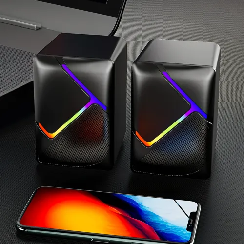 Компьютерные колонки JEDEL S526 2.0 USB с RGB подсветкой, 6 Вт - фото 5