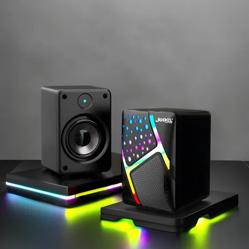 Колонки для PC 2.0 USB Jedel S-527, компактна акустична настільна система для ПК, 6 Вт із підсвіткою - фото 6