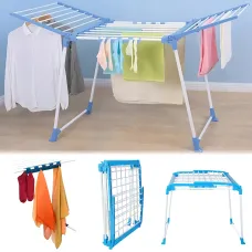 Складная напольная сушилка для белья Clothes dryer с держателями для мелких вещей, 168 х 62 х 97 см, до 15 кг,
