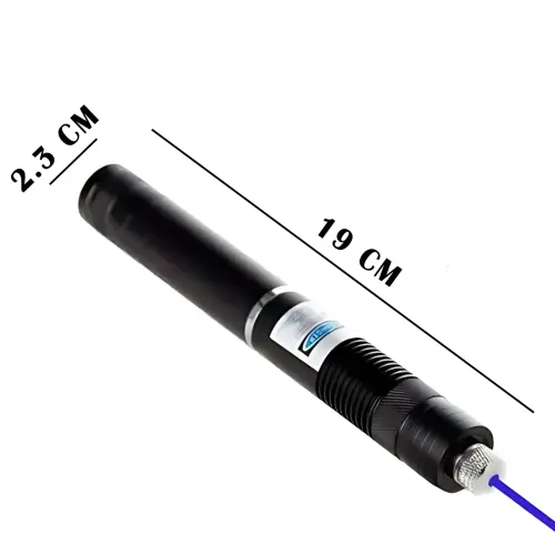 Супермощная лазерная указка YXB 008 – 12000mW Pro (450nm), синим лучом + 5 насадок, дальность до 50 км - фото 8