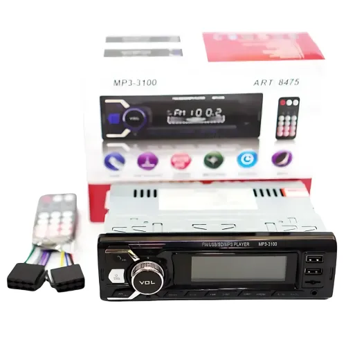 Автомагнитола RIAS 3100 1DIN – Bluetooth, 2xUSB, microSD, AUX, FM, 4x50W + Пульт ДУ - фото 6