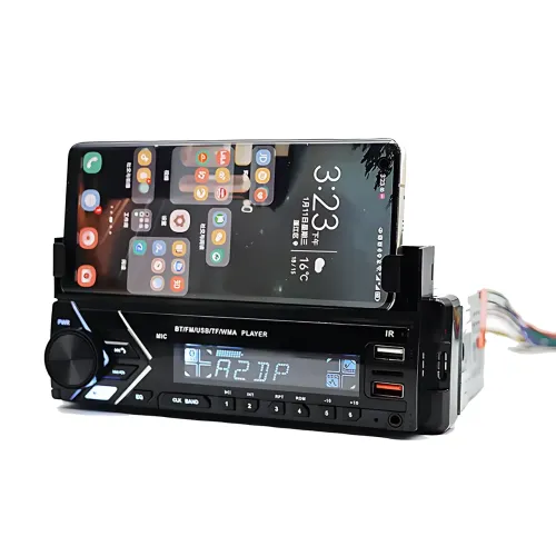 Автомагнітола MP3 7001 BT з тримачем для телефона — 1DIN, Bluetooth, FM, USB, AUX, 45W x 4, RGB-підсвітка - фото 3