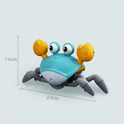 Интерактивный краб Induction Electric Crab BLUE с музыкой и сенсором препятствий - фото 8