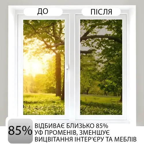 Зеркальная солнцезащитная пленка MA442 для окон 90×200 см с трехслойной защитой - фото 5