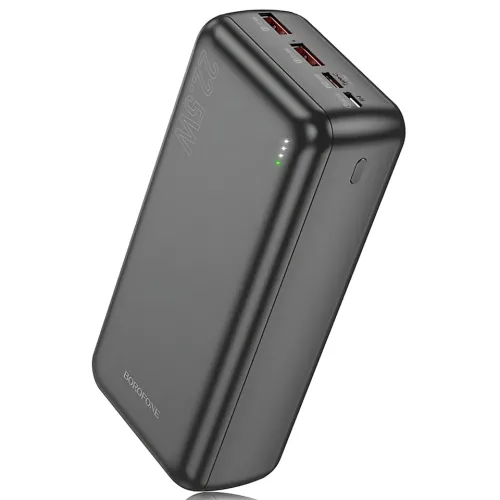 Внешний аккумулятор BOROFONE BJ38B 30000mAh – 22.5W QC + 20W PD, 3 выхода, LED-индикатор - фото 2