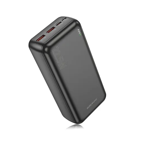 Внешний аккумулятор BOROFONE BJ38B 30000mAh – 22.5W QC + 20W PD, 3 выхода, LED-индикатор - фото 4