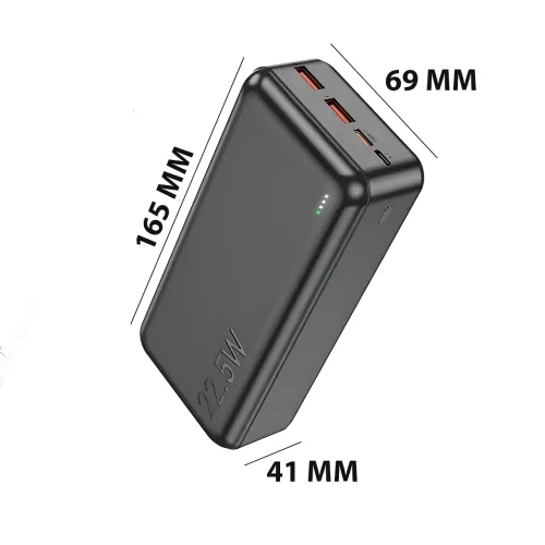 Внешний аккумулятор BOROFONE BJ38B 30000mAh – 22.5W QC + 20W PD, 3 выхода, LED-индикатор - фото 8