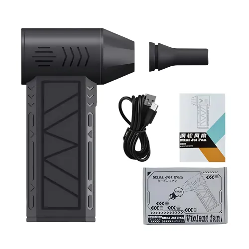 Аккумуляторный турбо-вентилятор Mini Jet Fan ZY7400-SE-PRO – 5000 мАч, 39,5 м/с, магнитная насадка, USB - фото 10