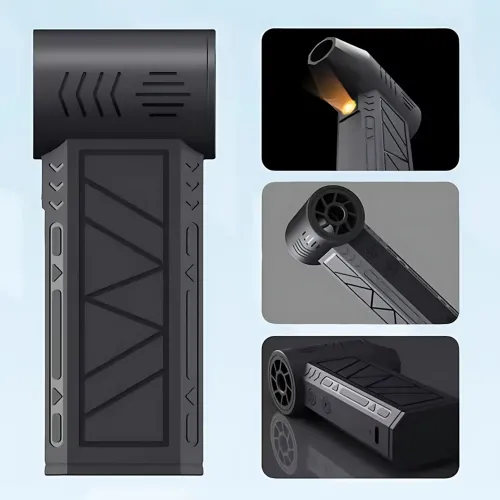 Аккумуляторный турбо-вентилятор Mini Jet Fan ZY7400-SE-PRO – 5000 мАч, 39,5 м/с, магнитная насадка, USB