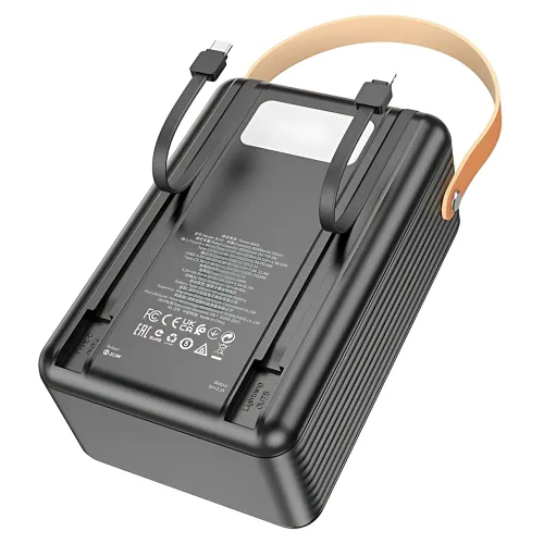 Мобильный аккумулятор Power Bank Borofone BJ32 80000mAh PD20W+QC3.0 22.5W с LED-дисплеем и фонарем - фото 2