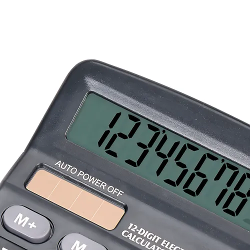 Настільний калькулятор KK-838-12 — великий, 12-розрядний, подвійне живлення - фото 7