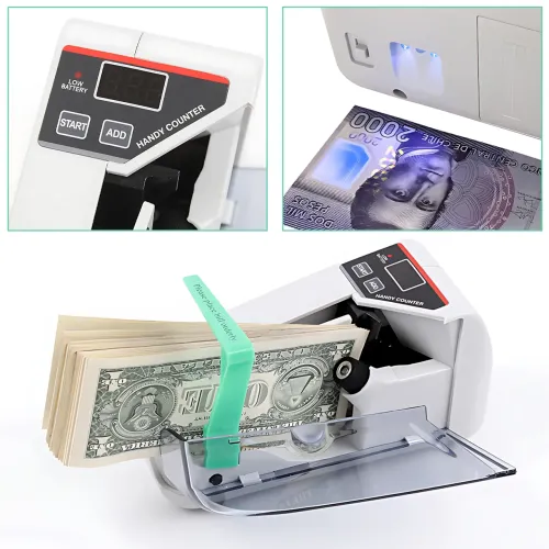 Ручная счетная машинка UKC V30 для подсчета банкнот и суммирования денежных средств