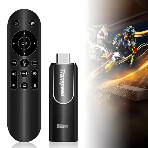 Смарт ТВ стик Transpeed M98 Y9, Amlogic S905Y4, 2/16ГБ, Android TV11, 4K HDR, BT пульт с голосовым управлением