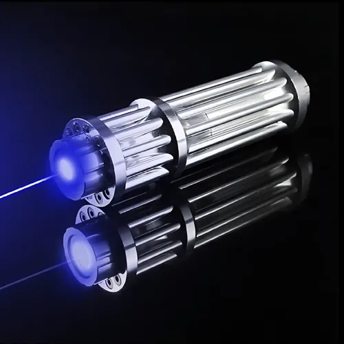 Лазерная указка LASER B017 (синий лазер, мощность до 50 000 мВт), с насадками, в кейсе - фото 10