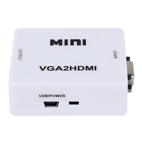 Конвертер VGA to HDMI з аудіо, кабель-адаптер для перетворення VGA на HD (720P/1080i/1080P) - фото 3