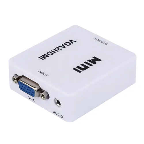 Конвертер VGA to HDMI з аудіо, кабель-адаптер для перетворення VGA на HD (720P/1080i/1080P) - фото 5