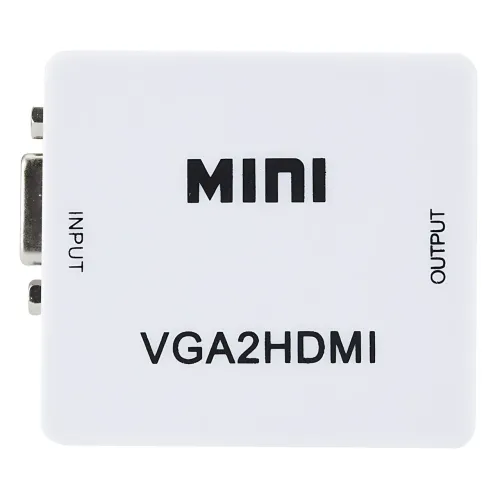 Конвертер VGA to HDMI з аудіо, кабель-адаптер для перетворення VGA на HD (720P/1080i/1080P) - фото 2